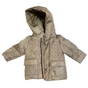 GUCCI - Baby Kids Winter Puffer Jacket Tan Brown - 6 - 9 Months